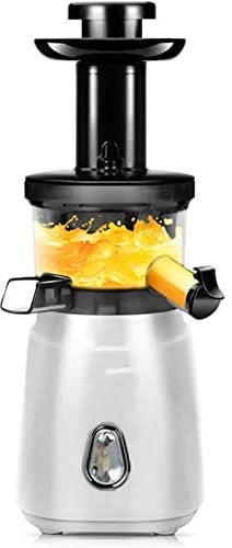 Juicer Machines, Slow Juicer Easy to Clean, Cold Press Juicer with Reverse Function for Vegetables and Fruits,with Brush & Recipes,BPA Free