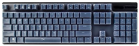 Funda de silicona para teclado compatible con teclado óptico Razer Huntsman V2 y teclado mecánico para juegos Razer BlackWidow V3 y teclado mecánico Corsair Wired K60 RGB Pro, transparente