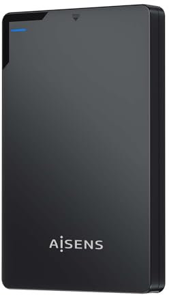 AISENS ASE-2520B - Boîtier Externe 2,5 9,5 mm SATA A USB 3.0/Usb3.1 Gen1, Noir