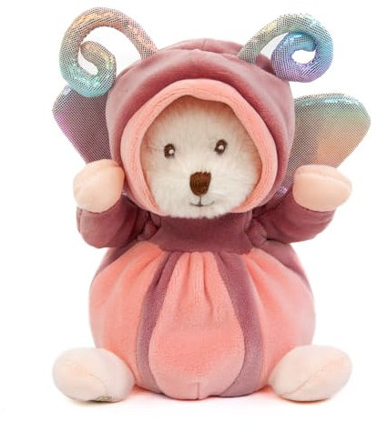Teddys Rothenburg Bukowski Ziggy Schmetterling rosa 15cm Plüschteddybär Stoffteddybär