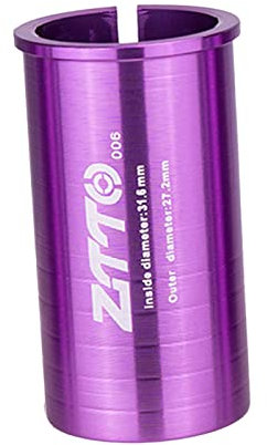 rockible Fahrrad Sattelstützen Adapter für Mountainbike, Aluminiumlegierung, 31,6 bis 27,2 mm