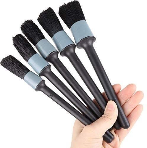ximengyuan 5Pcs Auto Detaillierung Pinsel Reinigung Natürliche Wildschwein Haar Pinsel Auto Detail Werkzeuge Produkte Räder Dashboard Langlebig/511