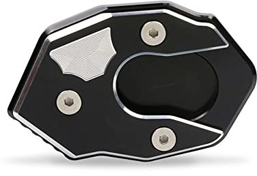 Fußverlängerungsständer Motorrad Für Ka-wa&saki Z900RS Z900 RS Motorradständer Verlängerungspolster Fußseite Vergrößern Ständerplatte Teil Zubehör Motorrad Kickstand Side Stand (Color : Schwarz)