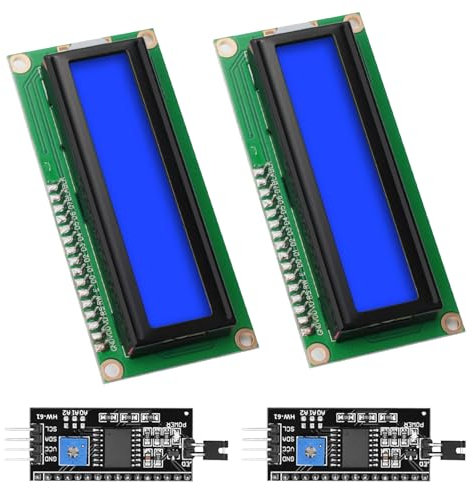 APKLVSR LCD I2C IIC Display Modul,16x2 Zeichen Display Modul mit I2C Schnittstelle kompatibel mit Raspberry Pi/Arduino(blauem Bildschirm)