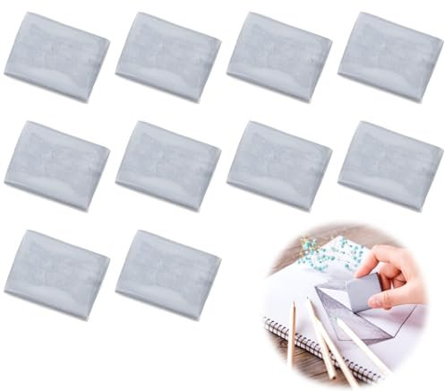 Knetbare Radiergummis für Künstler,10 Stück Knetradiergummi,Plastilin-Radiergumm,Kitt,Gummi für Skizzenkunst,Farbmalerei,Schulbedarf