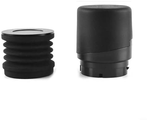 Dosificación y limpieza de granos sin esfuerzo, tolva de molinillo de café de una sola dosis compatible con Baratza Forte (tapa de metal negra)