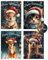 HIDEBLOOM I Weihnachtskarten Set Tiere I 12 Stück I DIN A6 (10,5 cm x 14,8 cm) I Weihnachtskarte Set I Weihnachtspostkarten I Christmas Card I Grußkarten Weihnachten verschiedene Tier Motive