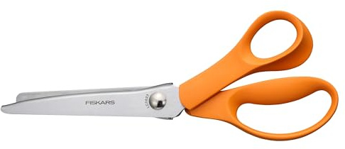 Fiskars Zackenschere, Zick-Zack-Kante, hochwertige Edelstahl-Klingen für Präzisionsschneiden, Nähen und Basteln, Stoffschere, 20,3 cm
