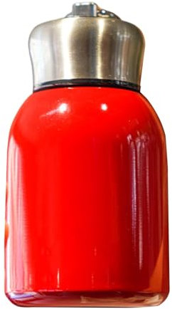Bottiglia da caffè isolata senza BPA, tazza da viaggio da 300 ml, mini tazza termica in acciaio inox per bevande calde e fredde, colore rosso, bottiglia d'acqua compatta.