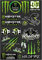 Monster Energy Adesivi per Moto, Kit Decalcomanie per Motocross, Sticker per Caschi e Skateboard, Tema Dinosauro