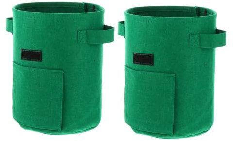 BESTonZON 1 Satz Kartoffel Pflanzsäcke Atmungsaktive Und wasserdichte Pflanztaschen Mit Sichtfenster Gallonen Für Süßkartoffel Und Gemüseanbau Zu Hause 2 Stück
