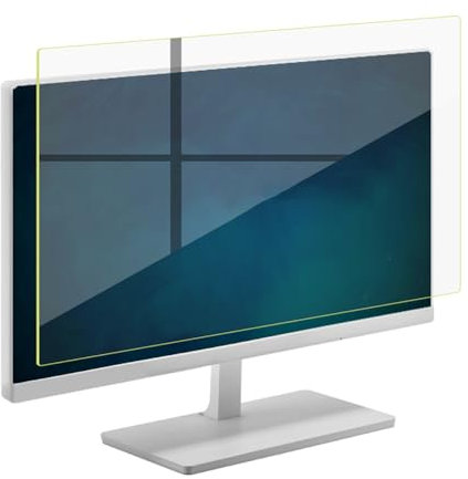 WSDAV Pannello Protettivo per Schermo in Acrilico Anti-Luce Blu per Monitor da 17-28 Pollici, HDTV, PC Desktop, Filtro Anti-UV, Schermo per Computer AntiGraffio,27in 16:9