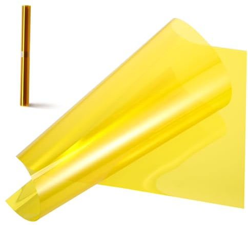 STOBAZA Sunset Ambient Light Light Diffuser Film Gel Light Filter Paper Warm Transparent Color Gel Light Photos Photography Gels Photo Gel Handicraft Article Yellow The Pet