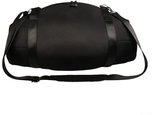 Sac de transport de voyage pour Boombox 3 - Sac de rangement portable avec bandoulière - Coque rigide pour rangement d'accessoires de haut-parleur - Noir