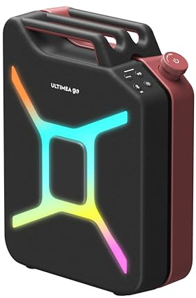 ULTIMEA Go Partybox 300 W inalámbrico, Altavoz Bluetooth portátil para Exteriores con Bass Boost, TWS, Modo Auracast, Entrada de micrófono, Guitarra, Luces RGB, Control de Aplicaciones, 16 Horas de
