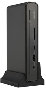 Asus DC301 Triple Display Dock – 12-in-1 USB-C Docking Station – 90W – 3 4K Displays – HDMI/DP/RJ45/USB/SD