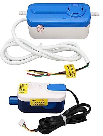 OVAQUIXI HVAC Kondensatpumpe, ABS Mini Split Tragbar, AC110-240V, Maximaler Durchfluss 24 L/h, Automatisch, für Luftentfeuchter