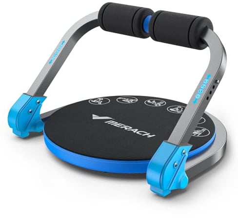 MERACH Bauchtrainer für Zuhause – Bauchmuskeltrainer mit 3 Einstellbaren Widerstandsstufen, Bauchtrainer Bauch Trainingsgerät für das Core Training Fitnessgeräte für Zuhause