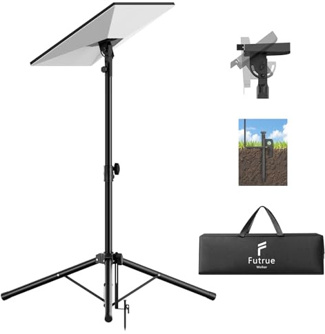 Futrue-Wolker Starlink Tripod Stand for Gen 3/Standard 4X/Standard 4, Super Stability Starlink Mount with Extra Wide Base&Ground Spike,Angle-Adjustable Tripod Mount for Starlink Dish