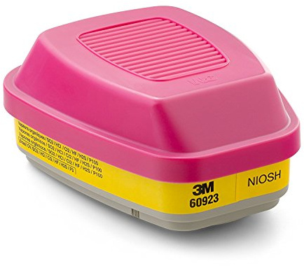 3 m Organic Vapor/Acid gas Cartridge/Filter 60923, P100 protezione respiratoria, 10 filtri