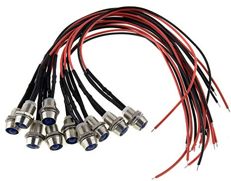10x Schraub-LED - 12V - blau; Lichtpunkt, Sternenhimmel schraubbar