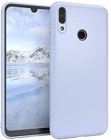 EAZY CASE Handyhülle Silikon mit Kameraschutz kompatibel mit Huawei Y7 / Y7 Prime (2019) in Himmelblau Blau, Ultra dünn, Slimcover, Silikonhülle, Hülle, Softcase, Backcover