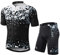 INBIKE Completo Ciclismo Estivo Abbigliamento Ciclismo Manica Corta Tuta Ciclismo Uomo Pantaloncini in Gel 3D