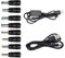 GutReise Câble d'alimentation convertisseur USB 5 V vers DC 12 V + 8 connecteurs Adaptateur USB vers DC câble d'alimentation (inférieur à 2 A Max pour 8 Watts)
