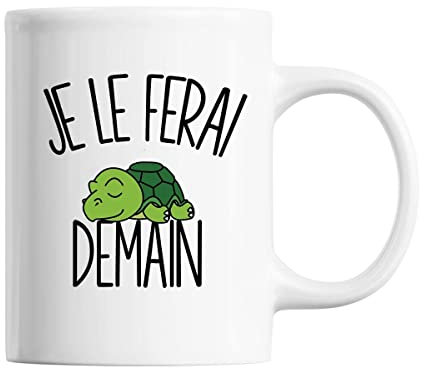 Mug Tortue Je le ferai demain