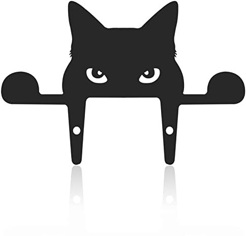 Schwarze Katze Yard Art Gartenstecker, Gartenfigur Acrylic Katze Deko Handarbeit Gartendeko Yard Katze Gartenstatuen Katze Silhouette Garten Pfahl Gartenschilder für Hinterhof Rasen Ornament
