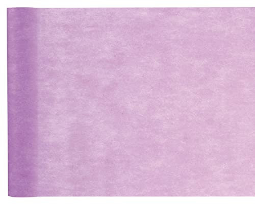 Tischläufer Tischband Tischvlies Deko Vlies 25m Rolle 30cm breit mit Palandi® Sticker (Violett Flieder Lila)
