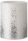Pauleen 48247 Glowing Glitter BIG Candle Wachskerze mit Batterie und Timerfunktion 6H Timer Weiß/Silber, 1er-Set