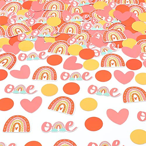 Cheereveal Lot de 200 Confettis Bohème pour 1er Anniversaire, Décorations de Table Bohème pour Filles sur le Thème Bohème