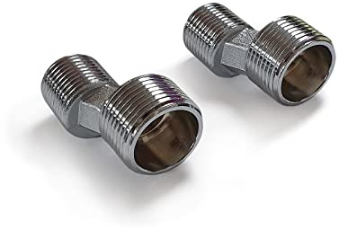 Round Metal Bathroom BAR Shower Fitting KIT S-Union Reducer Concealing Plates