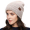 OZERO Winter Warme Beanie Mütze Strickmütze Wintermütze mit weiches Fleecefutter für Damen und Herren (Aprikose)