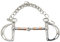 Mund-D-Ring-Komfort-Trense, Pferdegebiss, Edelstahl-Kupferrolle mit Kette, 250 X 105 Mm/9,8 X 4,1 Zoll Einfach zu Verwendendes, Tragbares Pferdegebiss, Trense, Pferderennen-Zubehör für 125 Mm Pferdema