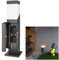 Planetitaly Kukui Puka lampione LED attacco E27 colonnina elettrica multipresa IP44 IP68 impermeabile 2 prese luce giardino garage 230V