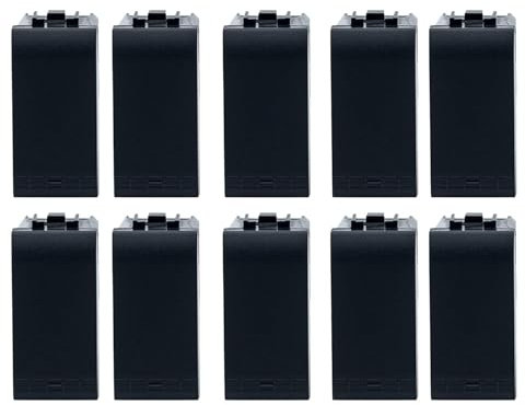BRATEK - 10 Interruttori compatibile con Bticino - Interruttori luce da muro - Interruttore compatibile - Frutti elettrici Interruttore luce muro - Pulsante Frutti living