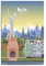 EWPLOREWASP Kyiv Vintage Reiseposter Leinwand Kunst Poster Geschenk Wanddekoration Gemälde Poster Dekorative Poster