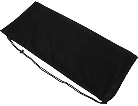Borsa per racchette da tennis, tessuto in velluto Nero Ampia applicazione Design con coulisse Borsa per racchette da tennis morbida per esterni