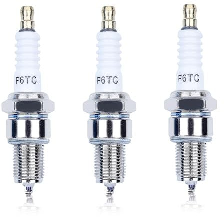 F6TC Bujía para NGK BP6ES y Champion N9YC, ADEFOL Bujias para HONDA GX160 GCV160 GX120 GX200 GX240 GX270 GX340 GX390 Motores de Cortacésped de Serie Repuesto Spark Plug (1)
