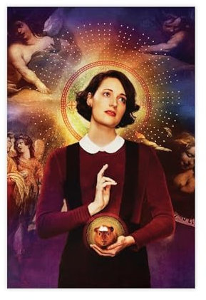 EMIGOS Fleabag Poster auf Leinwand, Schlafzimmer, Dekoration, Sport, Landschaft, Büro, Raumdekoration, Geschenk, ungerahmt, 30 x 45 cm