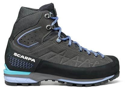 SCARPA Damen Zodiac Tech GTX wasserdichte Gore-Tex Stiefel zum Wandern, Trekking, Bergsteigen, Anthrazit/Lavendel, 38/38.5 EU