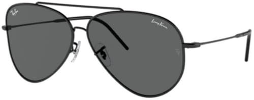 Ray-Ban Unisex Aviator Reverse Sonnenbrille, Schwarz