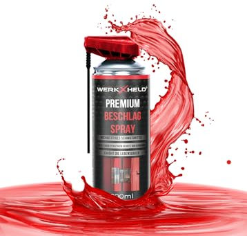 WerkXheld Aerosol para ventanas y puertas – 200 ml, lubricante para ventanas y aceite, optimizado para herrajes de ventanas, cuidado y protección a largo plazo