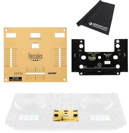 Hercules DJ Control Inpulse T7 Premium Fader Module + keepdrum Mikrofasertuch