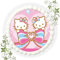 Premium Esspapier Oblate Tortenbild, Essbares Foto für Torten, Tortenaufleger Ø 20cm Hello Kitty Nr. 17