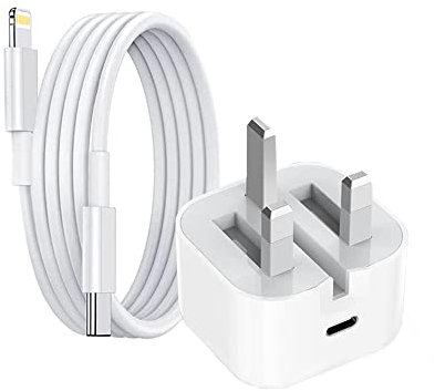Akrnoe SC iPhone Fast Charger, 20W USB C iPhone Fast Charger, USB C Fast Charger Plug With 6.6Ft iPhone USB C Fast Charger Cable, Compatible with iPhone 14/13/12/11/Pro Max/Mini/X/XR/Xs/X/8/iPad