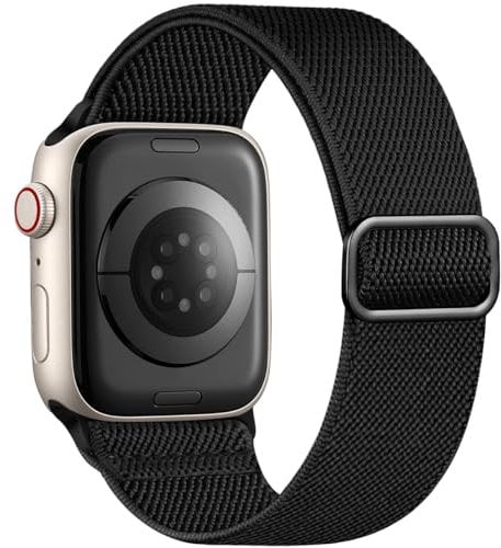 Nylon Strap Compatible with Apple Watch Straps 41mm 40mm 38mm 49mm 44mm 45mm 46mm 42mm for Women Men, Adjustable Braided Sport Solo Loop Band for iWatch Series 10 9 8 7 6 SE 5 4 3 2 1 Ultra/Ultra 2