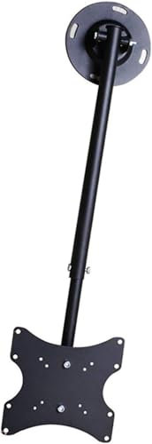 CucCe Adjustable TV Bracket Tilt Swivel Telescopic TV Bracket - TV wall mount Ceiling Mount Tv Bracket Flip Down, Holds Up To 25kg Screens Electric TV Lift(1M)